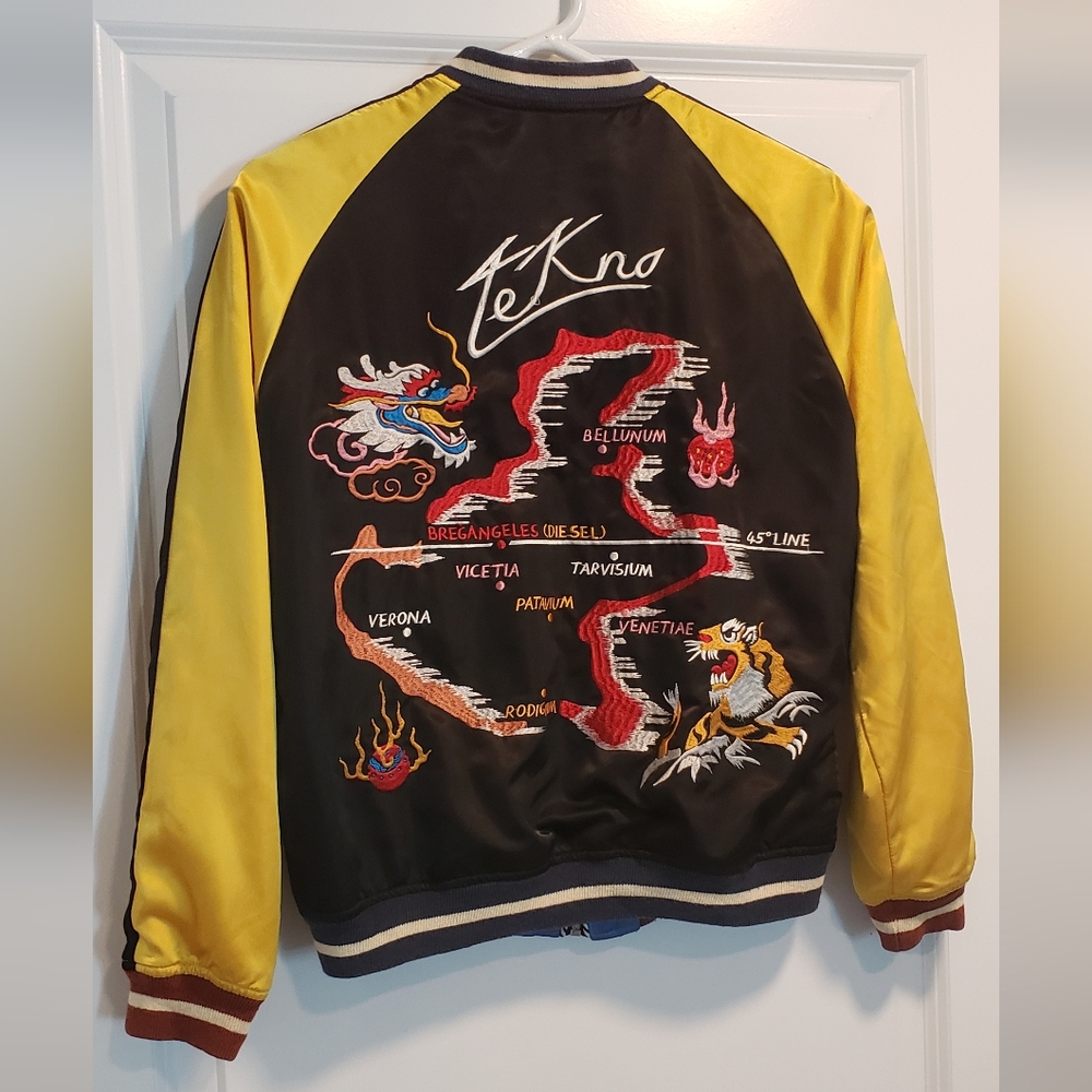 Diesel Souvenir Jacket Medium Embroidered Satin
